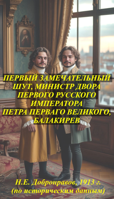 Слушайте бесплатные аудиокниги на русском языке | Audiobukva.ru Добронравов Николай Евгеньевич – Первый замечательный шут, министр двора первого русского императора Петра Первого Великого, Балакирев